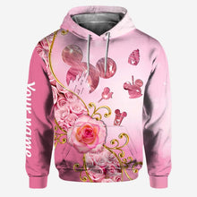 Load image into Gallery viewer, Personalized Pink Mouse Hoodie & Leggings Set Custom Name Gift