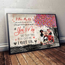 Load image into Gallery viewer, Personalized Couple Poster You & Me Custom Names Gift for Anniversary