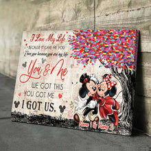 Load image into Gallery viewer, Personalized Couple Poster You & Me Custom Names Gift for Anniversary
