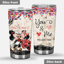 Load image into Gallery viewer, Personalized Couple Tumbler Custom Name Drinkware Gift