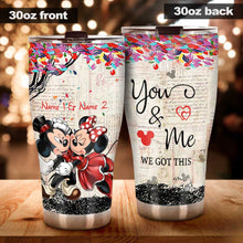 Load image into Gallery viewer, Personalized Couple Tumbler Custom Name Drinkware Gift