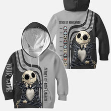 Load image into Gallery viewer, Personalized Father of Nightmares Hoodie Custom Name Gift for Dad