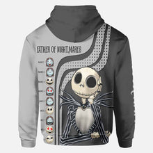 Load image into Gallery viewer, Personalized Father of Nightmares Hoodie Custom Name Gift for Dad