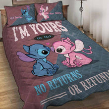 Load image into Gallery viewer, Personalized Cartoon Quilt Set with Custom Names | Unique Couple Gift