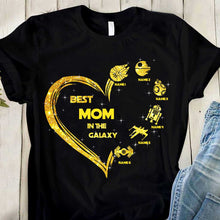 Load image into Gallery viewer, Personalized Best Mom in the Galaxy T-shirt & Hoodie Gift
