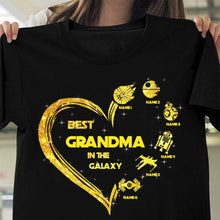 Load image into Gallery viewer, Personalized Best Grandma in the Galaxy T-shirt & Hoodie Gift for Mother's Day