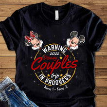 Load image into Gallery viewer, Personalized Disney Couples Trip T-shirt & Hoodie with Names