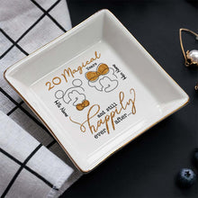 Load image into Gallery viewer, Personalized Couple Jewelry Dish Custom Name Gift for Anniversary