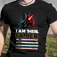 Load image into Gallery viewer, Personalized Father T-shirt & Hoodie with Custom Names | Father's Day Gift