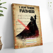 Load image into Gallery viewer, Personalized Darth Vader Father's Day Poster Custom Name Gift