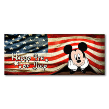 Load image into Gallery viewer, Happy 4th of July Truck Tailgate Decal USA Flag Design