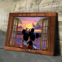 Load image into Gallery viewer, Personalized Couple Canvas You Are My Happy Ending Gift