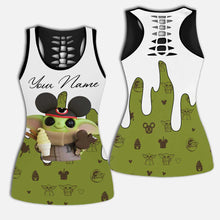 Load image into Gallery viewer, Personalized Hollow Tank Top and Leggings Custom Name Gift