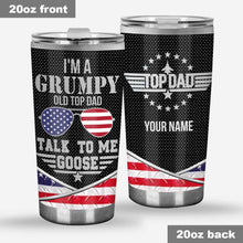 Load image into Gallery viewer, Personalized Independence Day Tumbler Custom Name Gift for Dad