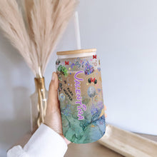 Load image into Gallery viewer, Personalized 16oz Glass Can with Straw Unique Gift for Kids