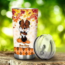 Load image into Gallery viewer, Personalized Fall-Themed Tumbler Custom Name Gift for Halloween and Thanksgiving