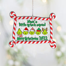 Load image into Gallery viewer, Personalized Grinch Christmas Ornament Custom Family Gift