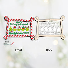 Load image into Gallery viewer, Personalized Grinch Christmas Ornament Custom Family Gift