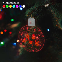 Load image into Gallery viewer, Personalized Round LED Acrylic Ornament for Grandma | Christmas Gift