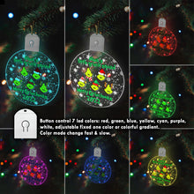 Load image into Gallery viewer, Personalized Round LED Acrylic Ornament for Grandma | Christmas Gift
