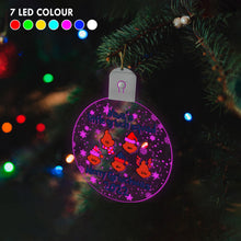 Load image into Gallery viewer, Personalized Round LED Acrylic Ornament for Grandma | Christmas Gift