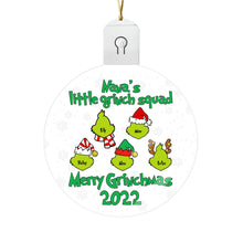 Load image into Gallery viewer, Personalized Round LED Acrylic Ornament for Grandma | Christmas Gift
