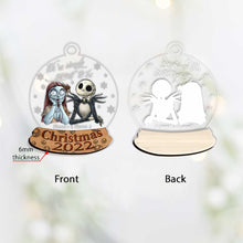 Load image into Gallery viewer, Personalized Nightmare Before Christmas Ornament Custom Names Gift