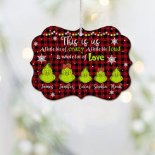 Load image into Gallery viewer, Personalized Christmas Ornament Custom Name Grinch Holiday Decor