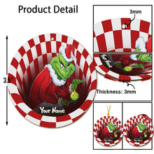 Load image into Gallery viewer, Personalized Grinch Christmas Ornament Custom Name Gift