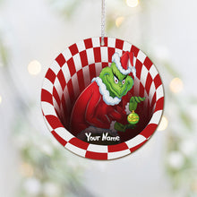 Load image into Gallery viewer, Personalized Grinch Christmas Ornament Custom Name Gift