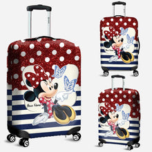 Load image into Gallery viewer, Personalized Minnie Mouse Luggage Cover Custom Name Vacation Gift