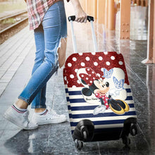 Load image into Gallery viewer, Personalized Minnie Mouse Luggage Cover Custom Name Vacation Gift