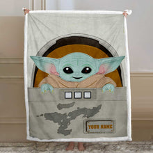 Load image into Gallery viewer, Personalized Baby Blanket with Cute Character Custom Name Gift