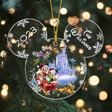 Load image into Gallery viewer, Personalized Mickey Mouse Transparent Christmas Ornament 2023 Gift