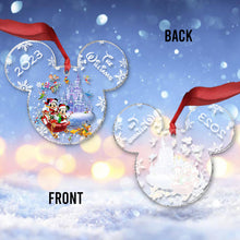 Load image into Gallery viewer, Personalized Mickey Mouse Transparent Christmas Ornament 2023 Gift