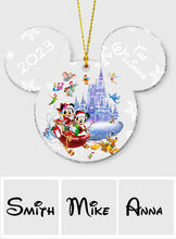 Load image into Gallery viewer, Personalized Mickey Mouse Transparent Christmas Ornament 2023 Gift
