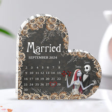 Load image into Gallery viewer, Personalized Acrylic Heart Plaque Custom Name Gift for Married Couples