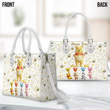 Load image into Gallery viewer, Personalized Leather Handbag with Mama Bear Design for Mom