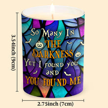 Load image into Gallery viewer, Personalized Nightmare Candle with Custom Names Wooden Lid Gift for Couples