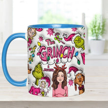Load image into Gallery viewer, Personalized Grinch Accent Mug Custom Name Christmas Gift