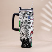 Load image into Gallery viewer, Personalized Nightmare Tumbler with Handle Custom Name Gift