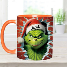 Load image into Gallery viewer, Personalized Grinch Accent Mug Custom Name Birthday Gift