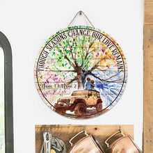 Load image into Gallery viewer, Personalized Round Wood Sign Custom Couple Gift for Anniversary