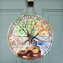 Load image into Gallery viewer, Personalized Round Wood Sign Custom Couple Gift for Anniversary