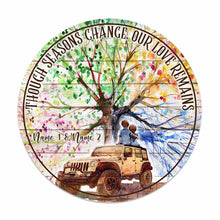 Load image into Gallery viewer, Personalized Round Wood Sign Custom Couple Gift for Anniversary