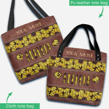Load image into Gallery viewer, Personalized Sunflower Tote Bag Custom Name Gift for Mom