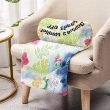 Load image into Gallery viewer, Personalized Ohana Blanket Custom Name Soft Flannel Gift