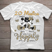 Load image into Gallery viewer, Personalized Couple T-shirt and Hoodie with Custom Names for Anniversary