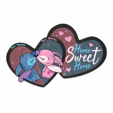 Load image into Gallery viewer, Personalized Couple Ohana Shaped Doormat Custom Name Gift for Home
