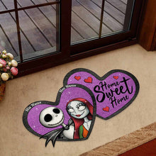 Load image into Gallery viewer, Personalized Heart-Shaped Doormat Custom Couple Gift Home Sweet Home